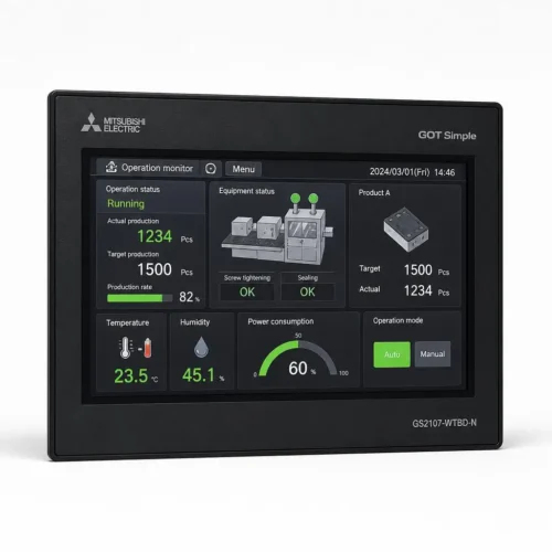 IMG 0505 Mitsubishi GS2107-WTBD-N 7-Inch HMI – GOT Simple GS21 Series